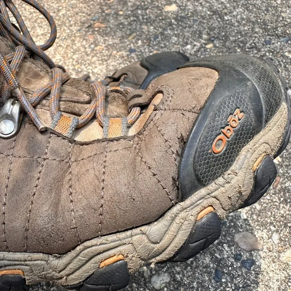Oboz Bridger Mid Waterproof Hiking Boots Men's 9.5 B-Dry Brown Leather Lace Up